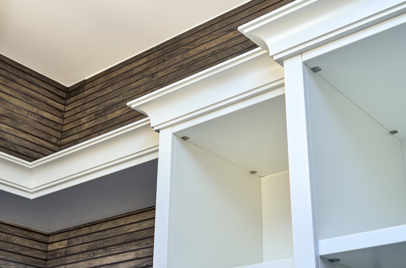 Custom ceiling beam work by Rise & Run Woodworking in Tampa